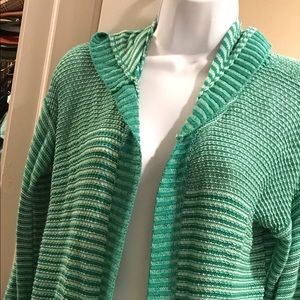 Hooded Open front sweater